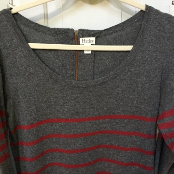 Hatley Gray & Red Striped Knit Dress - Picture 6 of 16